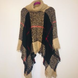 Plaid Poncho